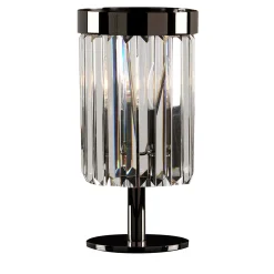 1484 - Lampada da tavolo nera piccola a 1 luce
