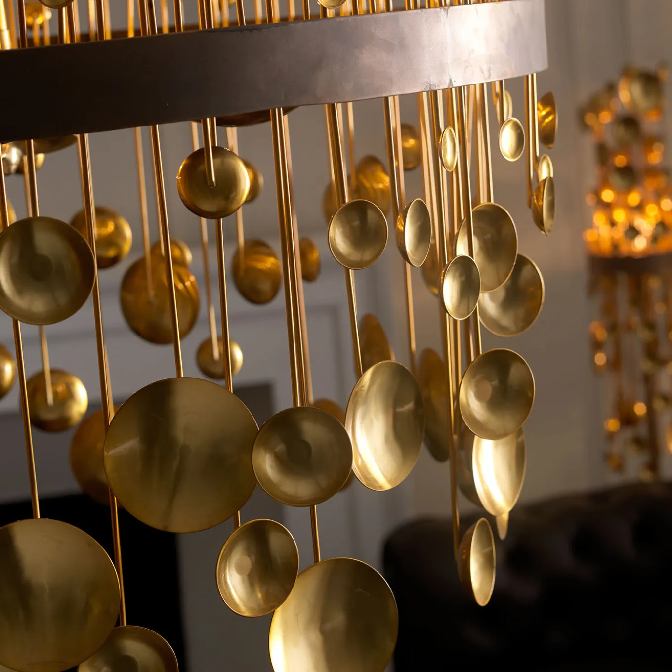 7246 Lampadario in ottone
