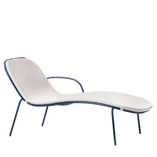 0087 Lettino Sunshine Blue&White di Giacomo Cattani