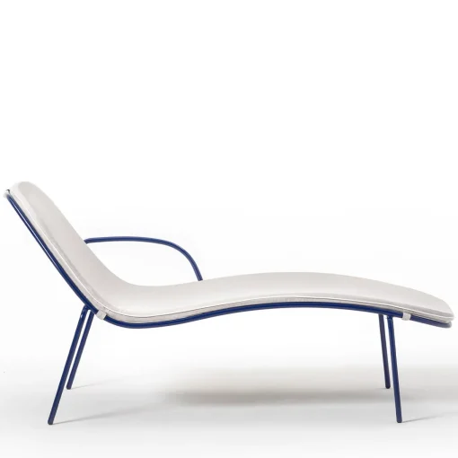 0087 Lettino Sunshine Blue&White di Giacomo Cattani