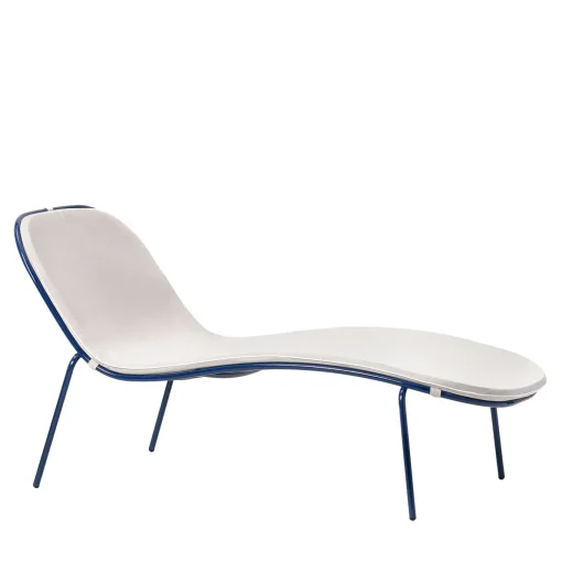 0086 Lettino Sunshine Blue&White di Giacomo Cattani