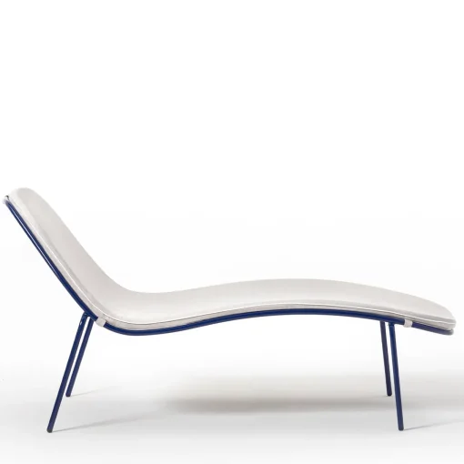 0086 Lettino Sunshine Blue&White di Giacomo Cattani