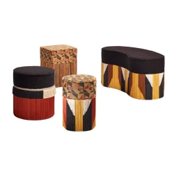 30 Pouf Eli Tribe di Lorenza Bozzoli