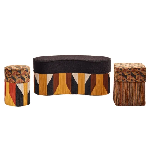 30 Pouf Eli Tribe di Lorenza Bozzoli