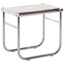 9 Tabouret di Charlotte Perriand - Seduta elastica in spugna bianca