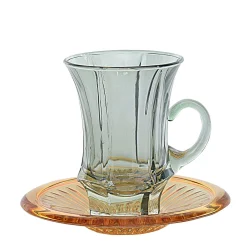 Ada 11 Set di sei tazze da caffè espresso con piattino