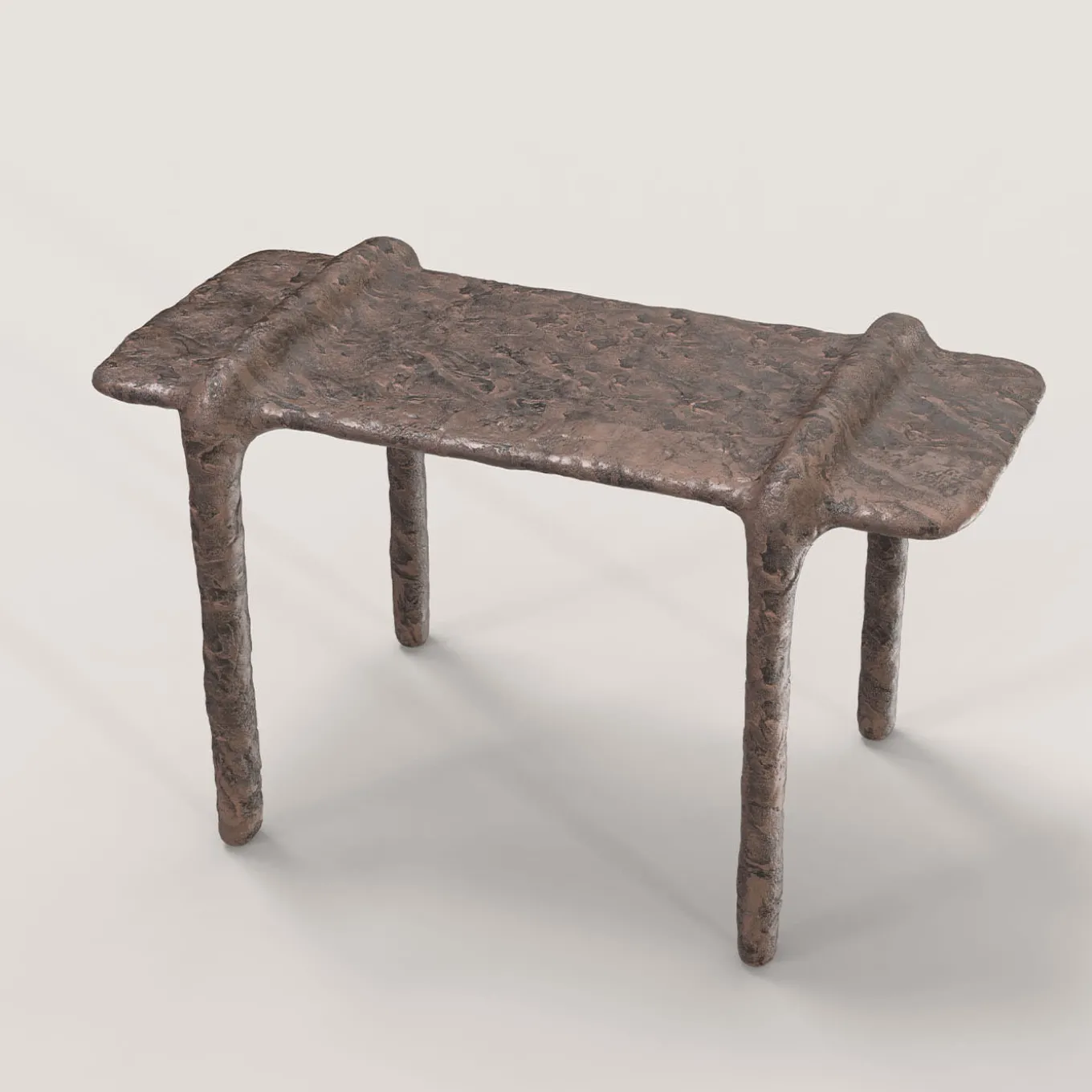 Ala V1 Sgabello in bronzo
