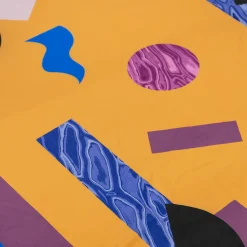 Alchimie plaid in velluto con decoro astratto