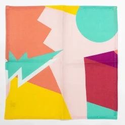 Alchimie set di 6 Tovaglioli in Lino con decoro astratto