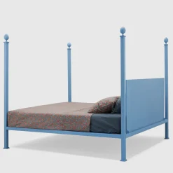 Alfio Letto Matrimoniale in Ferro Azzurro