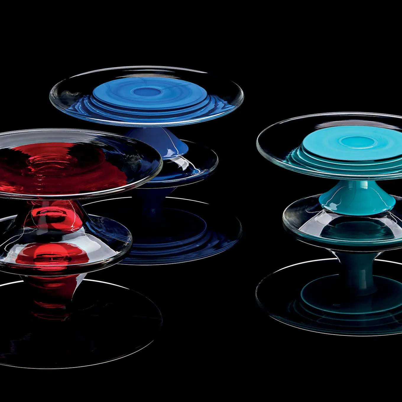 Alzata per torta Madeleine Blu Lapis