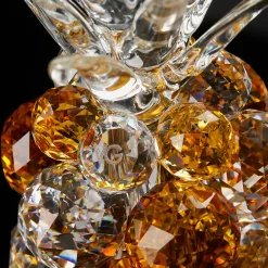 Ananas grande in vetro ambrato