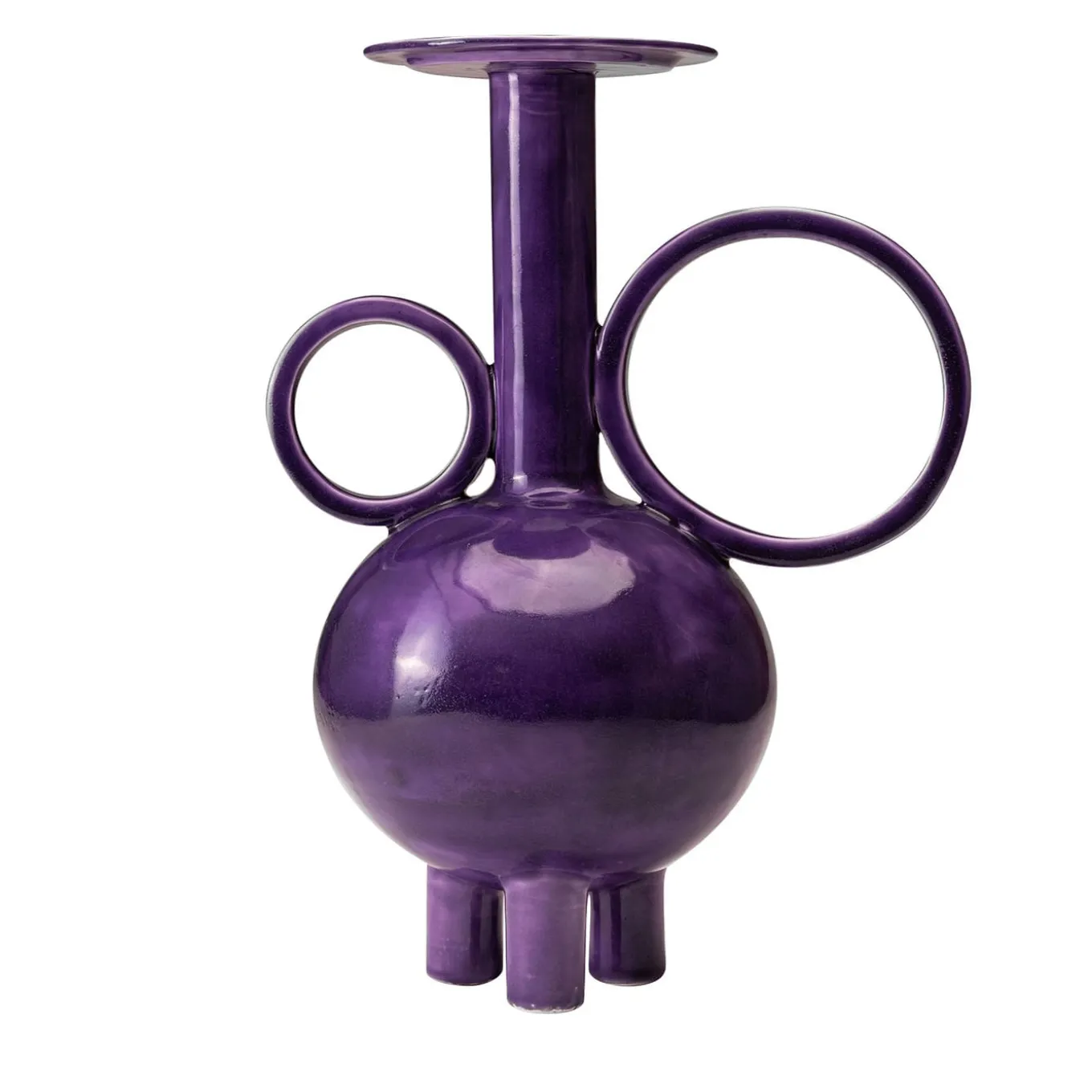 Anfora alta in ceramica Algoritmo Cardinal Purple