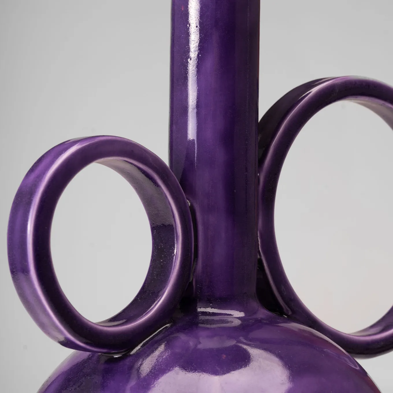 Anfora alta in ceramica Algoritmo Cardinal Purple