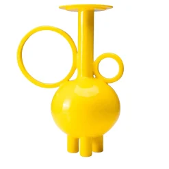 Anfora alta in ceramica gialla Algoritmo