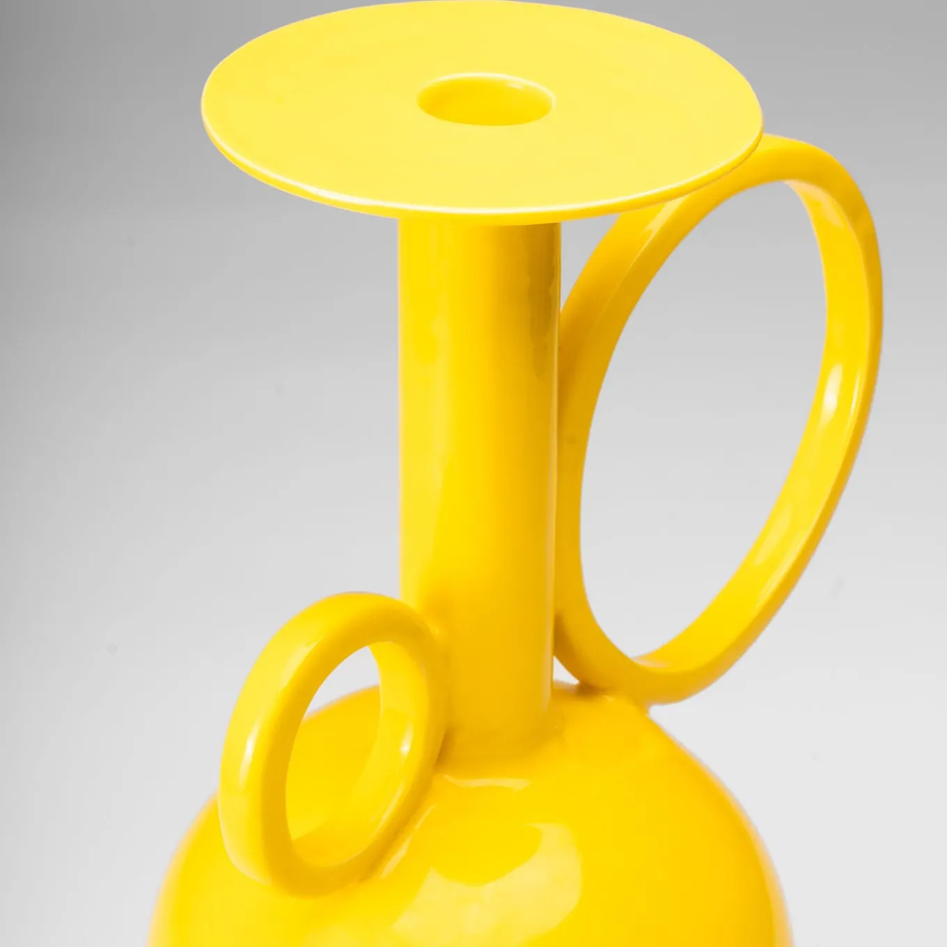 Anfora alta in ceramica gialla Algoritmo