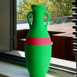 Anfora Giulio Cesare XL verde e fucsia