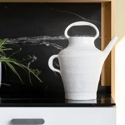 Annaffiatoio Bianco Latte 08 in ceramica bianca