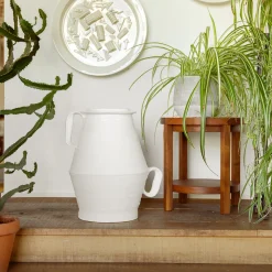 Annaffiatoio Bianco Latte 06 in ceramica bianca