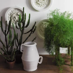 Annaffiatoio Bianco Latte 06 in ceramica bianca