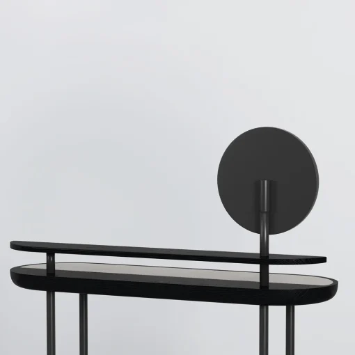 Apollo Black Walnut Wood And Calacatta Marble Vanity With Mirror