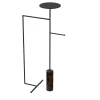 Appendiabiti Stelo Emperador nero e scuro con supporto