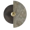 Applique da parete "Levante" in bronzo e onice meteoritico