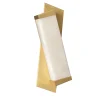 Applique da parete "Offset" in ottone satinato