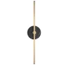 Applique "Essential Stick" in ottone satinato e marmo nero Marquinha