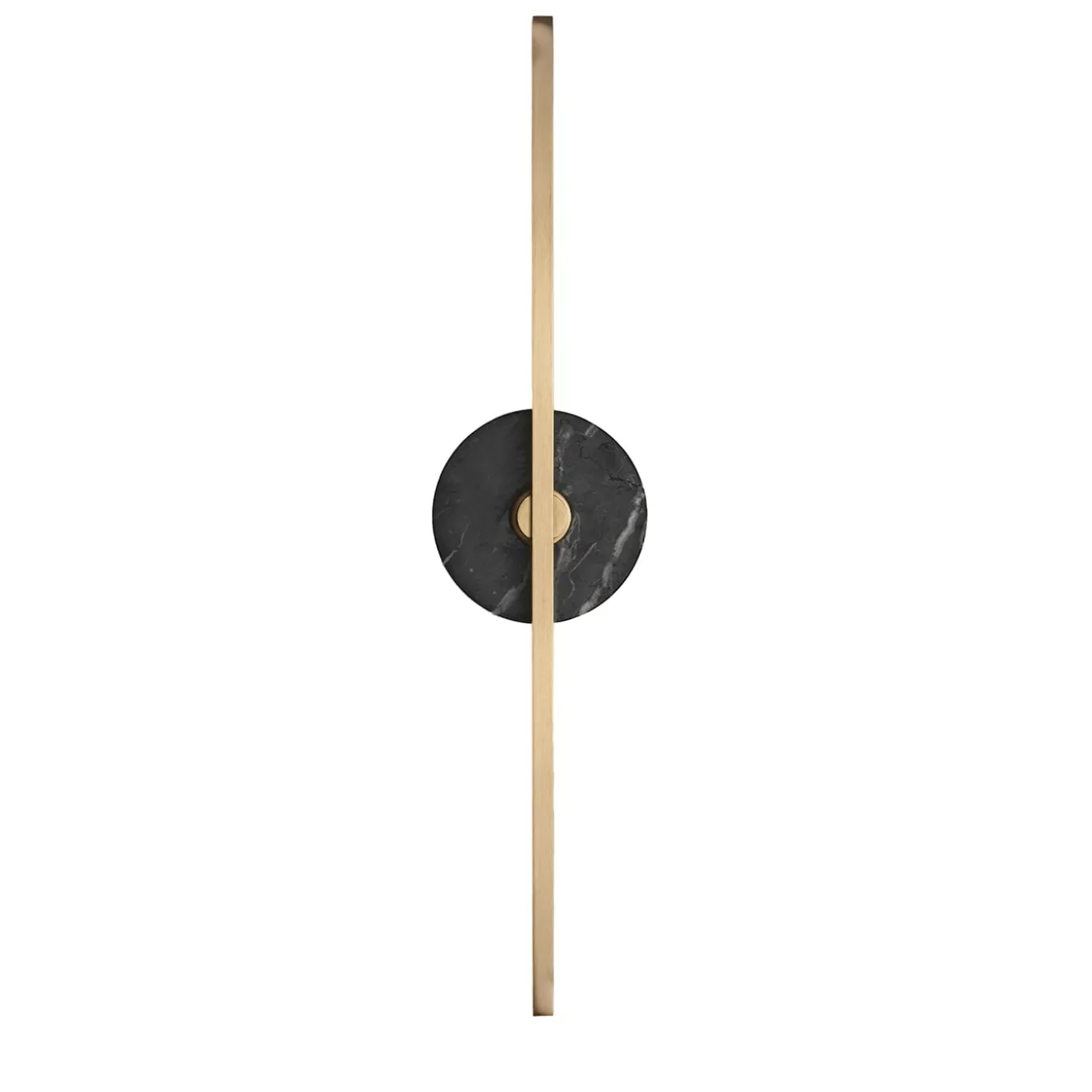 Applique "Essential Stick" in ottone satinato e marmo nero Marquinha