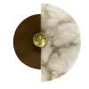 Applique "Levante" in bronzo e alabastro
