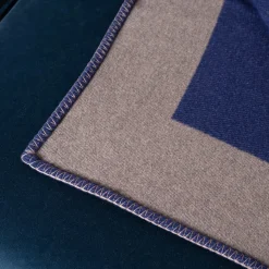 Arlecchino Klein Blu-Taupe fantasia Plaid