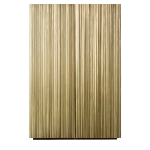 Armadietto Canneto in ottone spazzolato di Adriano Design