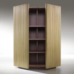 Armadietto Canneto in ottone spazzolato di Adriano Design