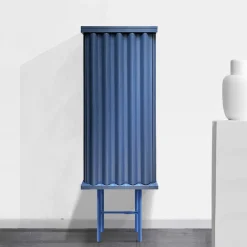 Armadietto MDF blu petrolio Curl