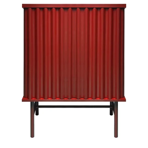 Armadio a 2 ante in MDF Curl Fire Red