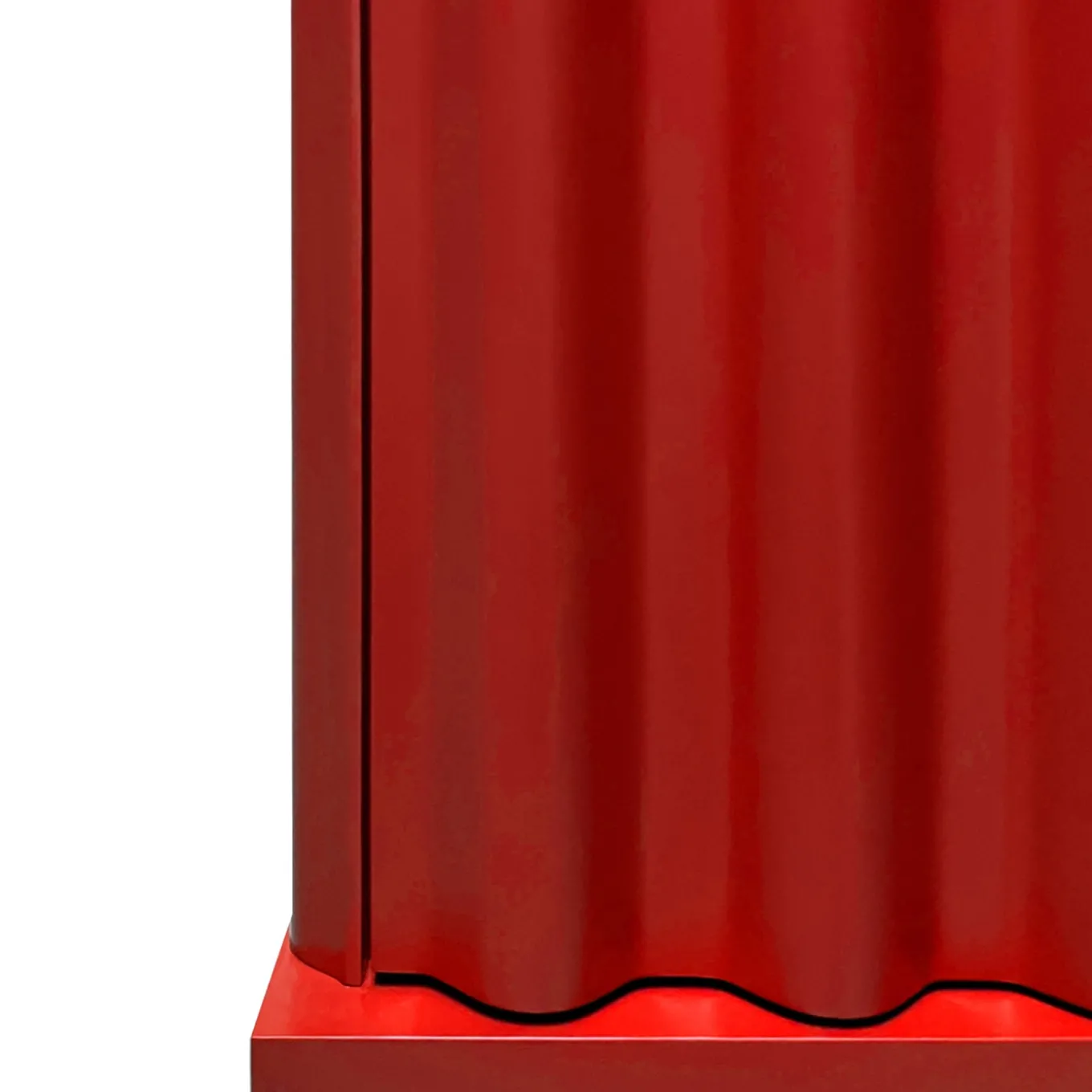 Armadio a 2 ante in MDF Curl Fire Red