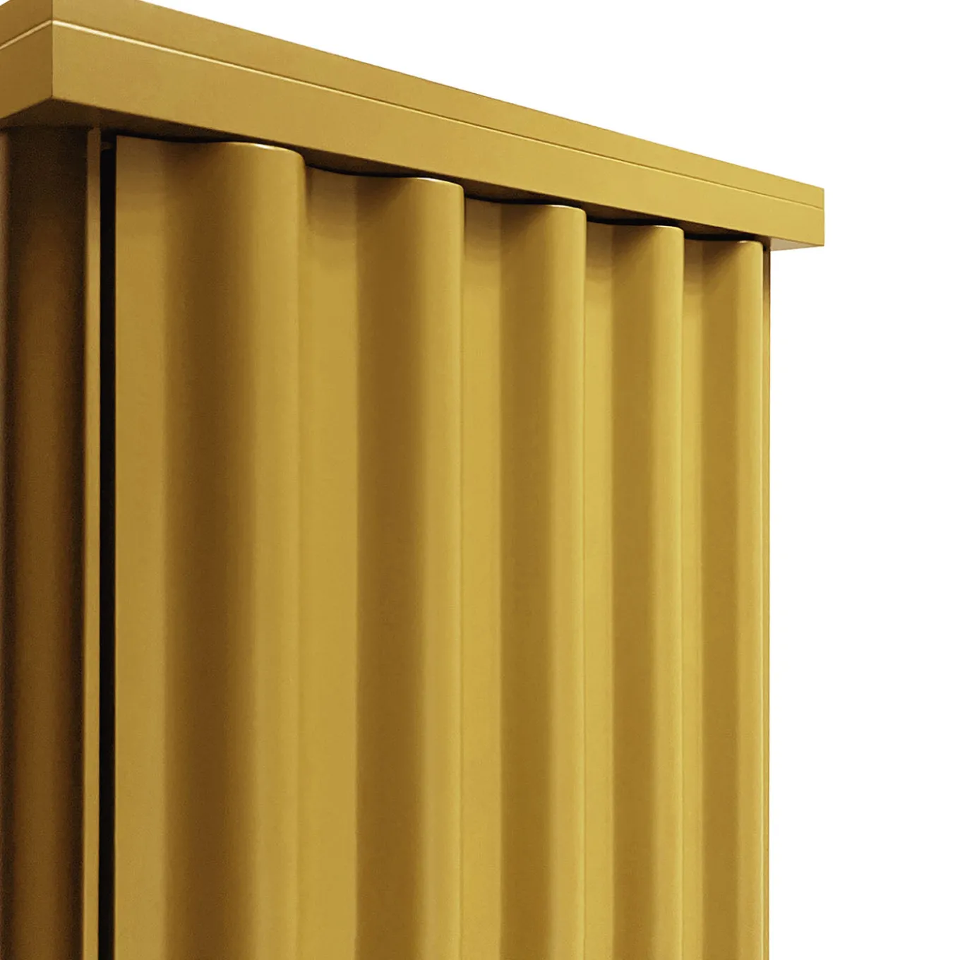 Armadio a 2 ante in MDF giallo oro Curl