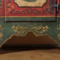 Armadio barocco tirolese policromo del '700 Tirolesi