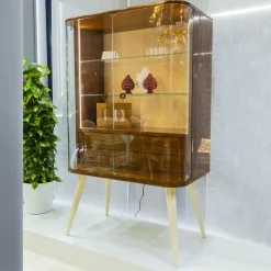Armadio Dorian a 2 porte in noce e vaniglia