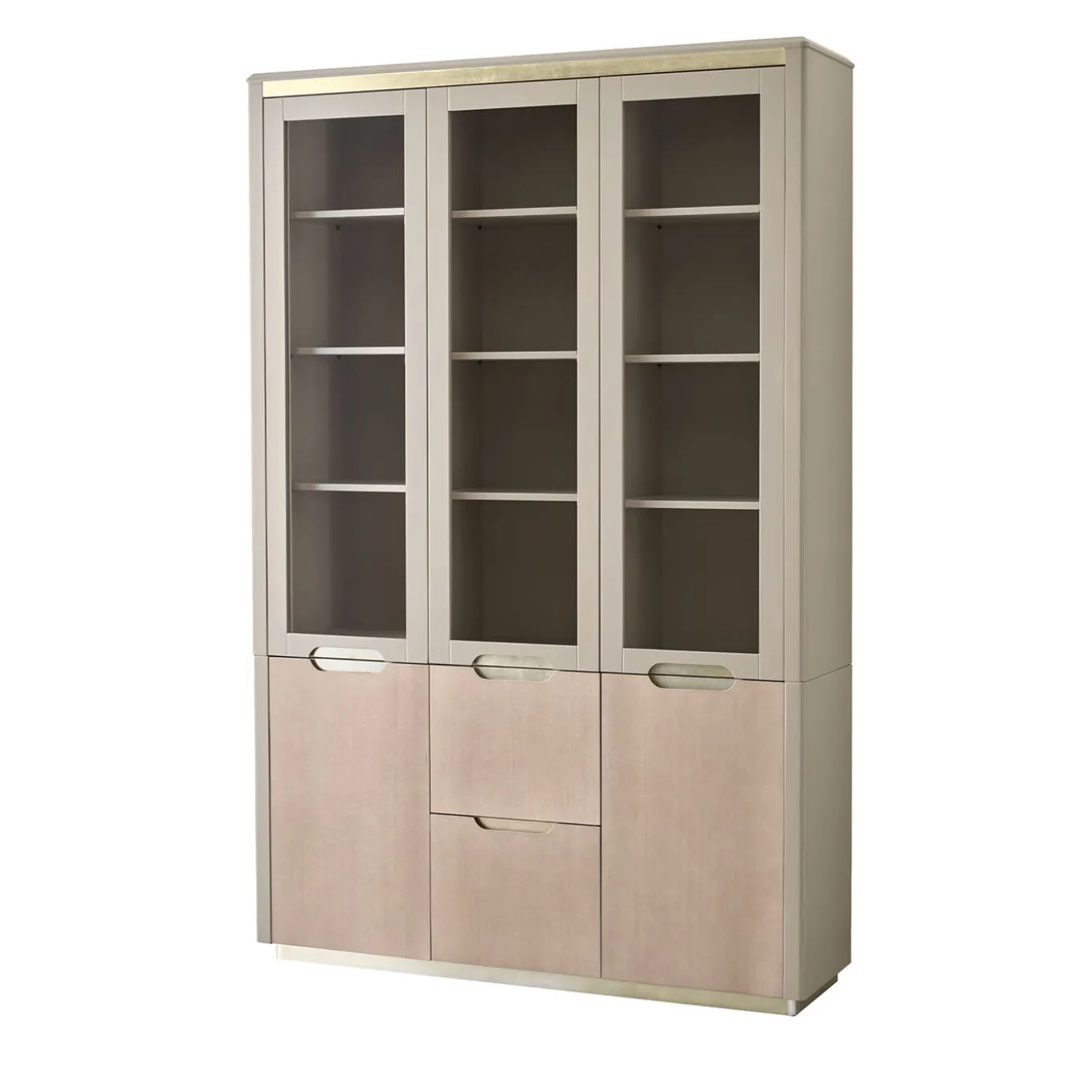 Armadio frontale in vetro beige della collezione Studio Privè