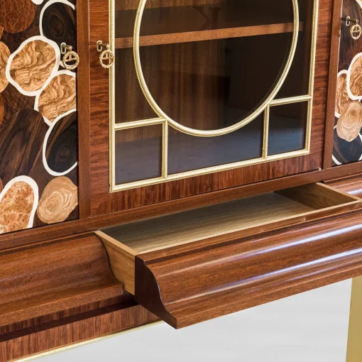 Armadio in mogano e legno Bunga