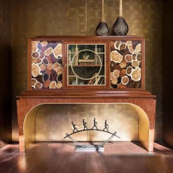 Armadio in mogano e legno Bunga