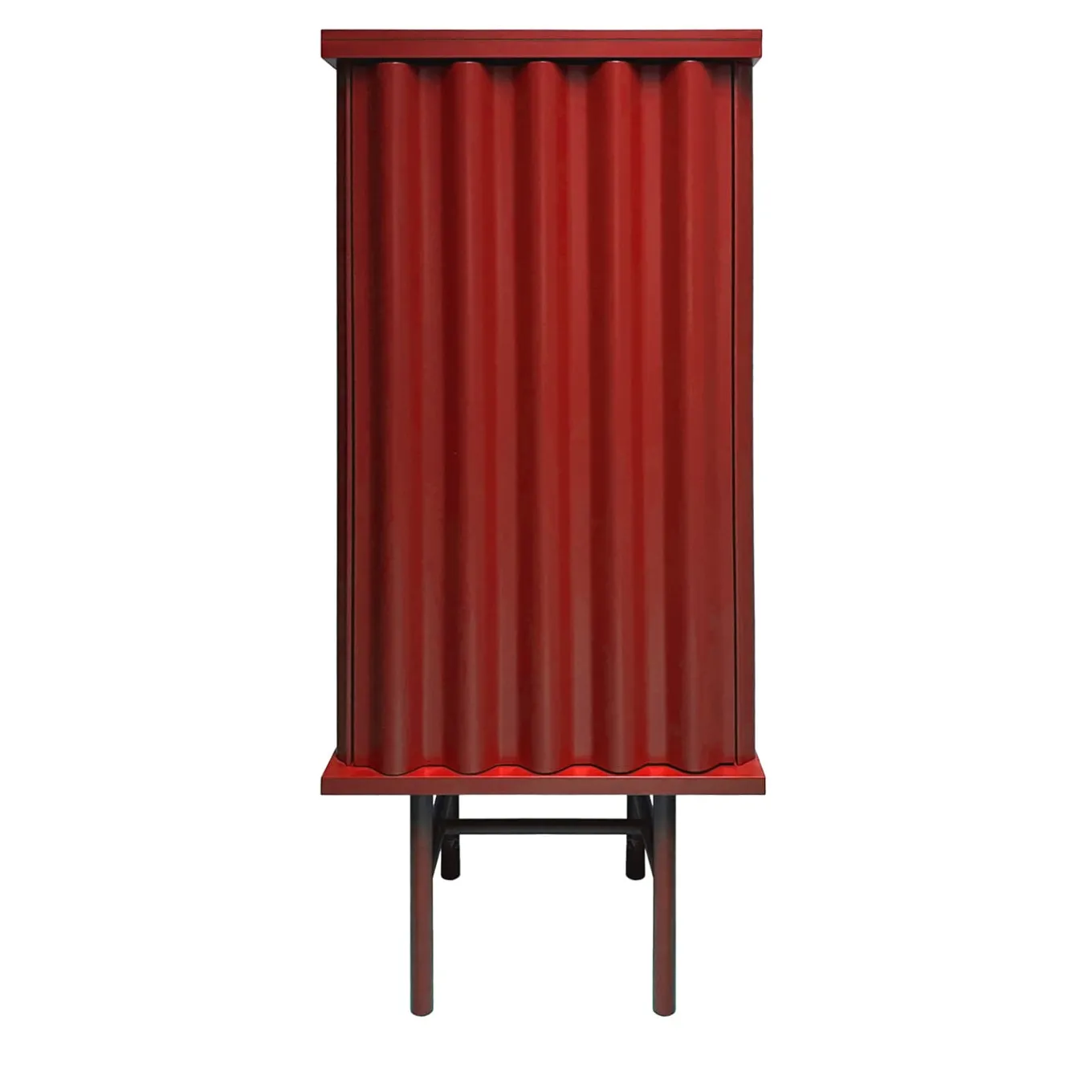 Armadio MDF rosso fuoco Curl