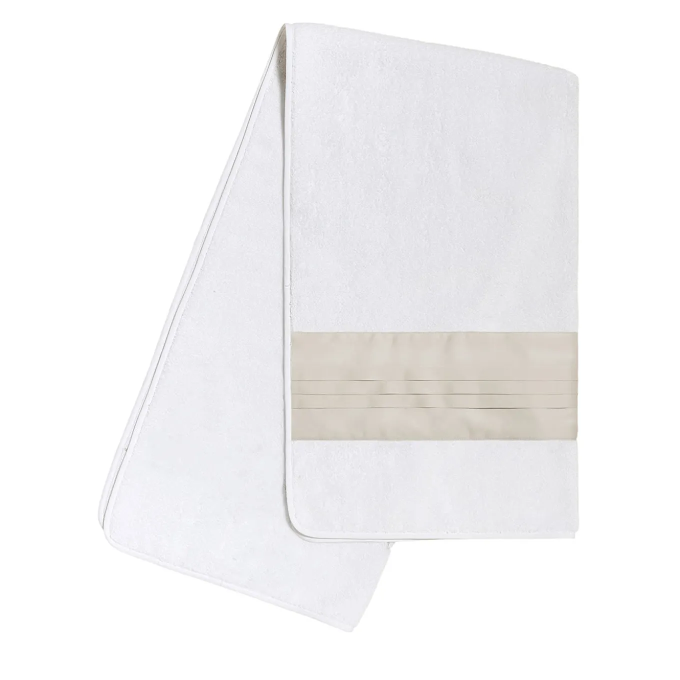 Asciugamano da bagno Plissè bianco e marmo