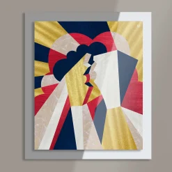 Bacio San Valentino Quadri Specchio