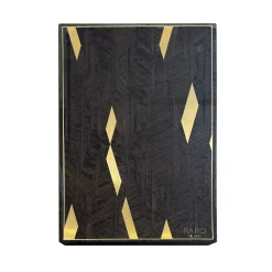 Backgammon Geometrico in Legno con dettagli in Pietre Semi Preziose