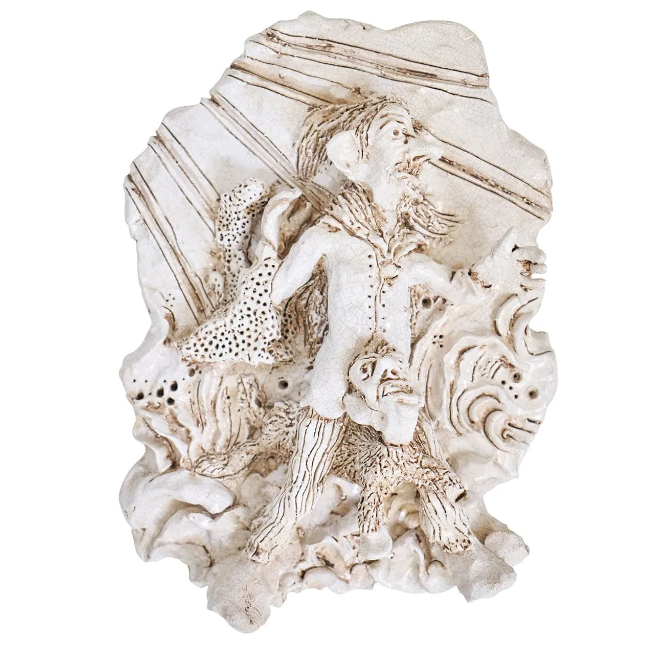 Bassorilievo in Ceramica Tarocchi Tricky Il Matto
