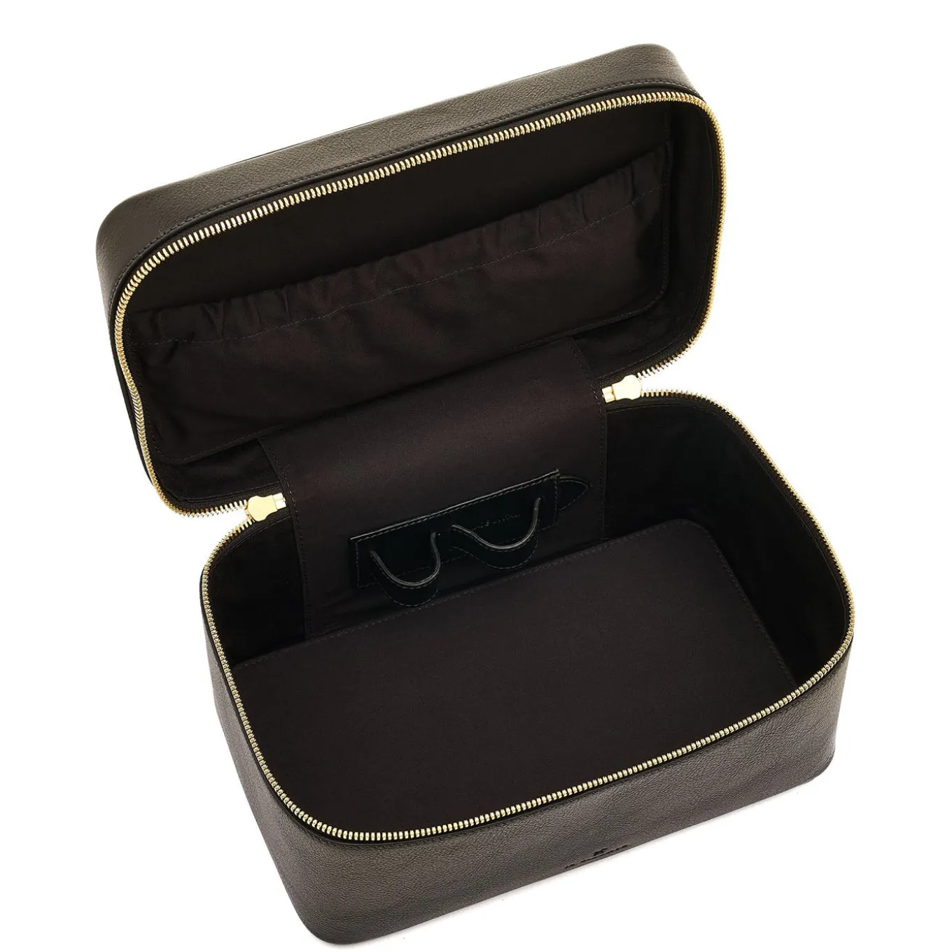 Beauty Case Grande in Pelle Nera