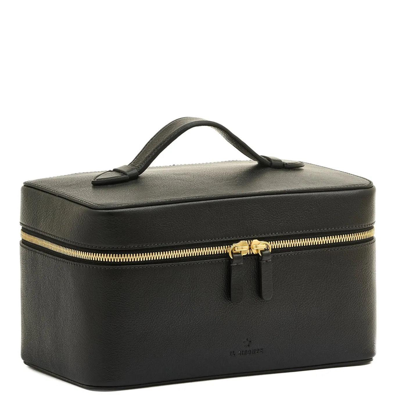 Beauty Case Grande in Pelle Nera